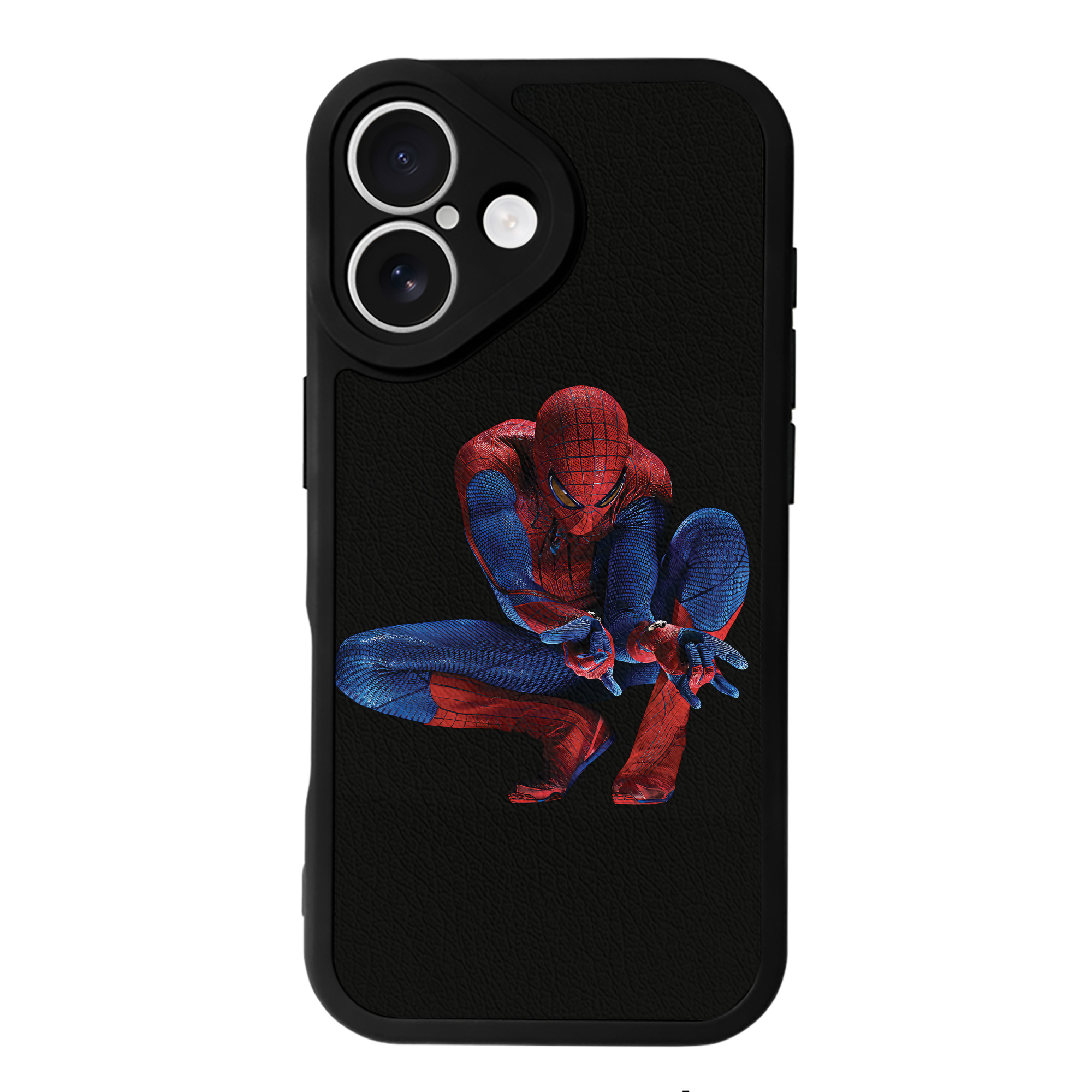 Spider Man スパイダーマン 【iPhone 16シリーズ対応】シリコンスマホケース（レザー調） 材質：シリコン